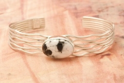 Native American Jewelry White Buffalo Turquoise Branch  Bracelet